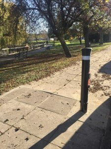 Portsmouth bollard EV charger