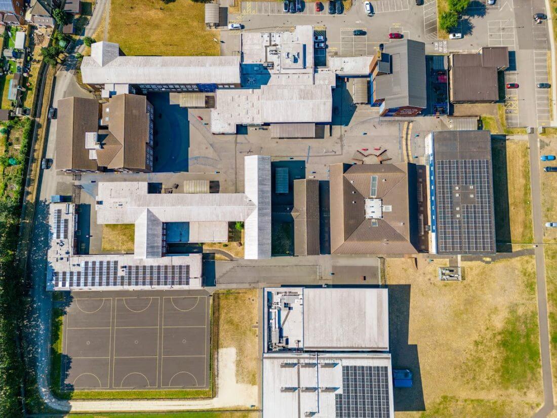 Frederic Gough School solar panels